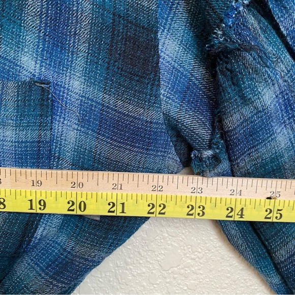 Free People By the Way Plaid Minidress XS oversized - Picture 11 of 13